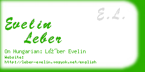 evelin leber business card